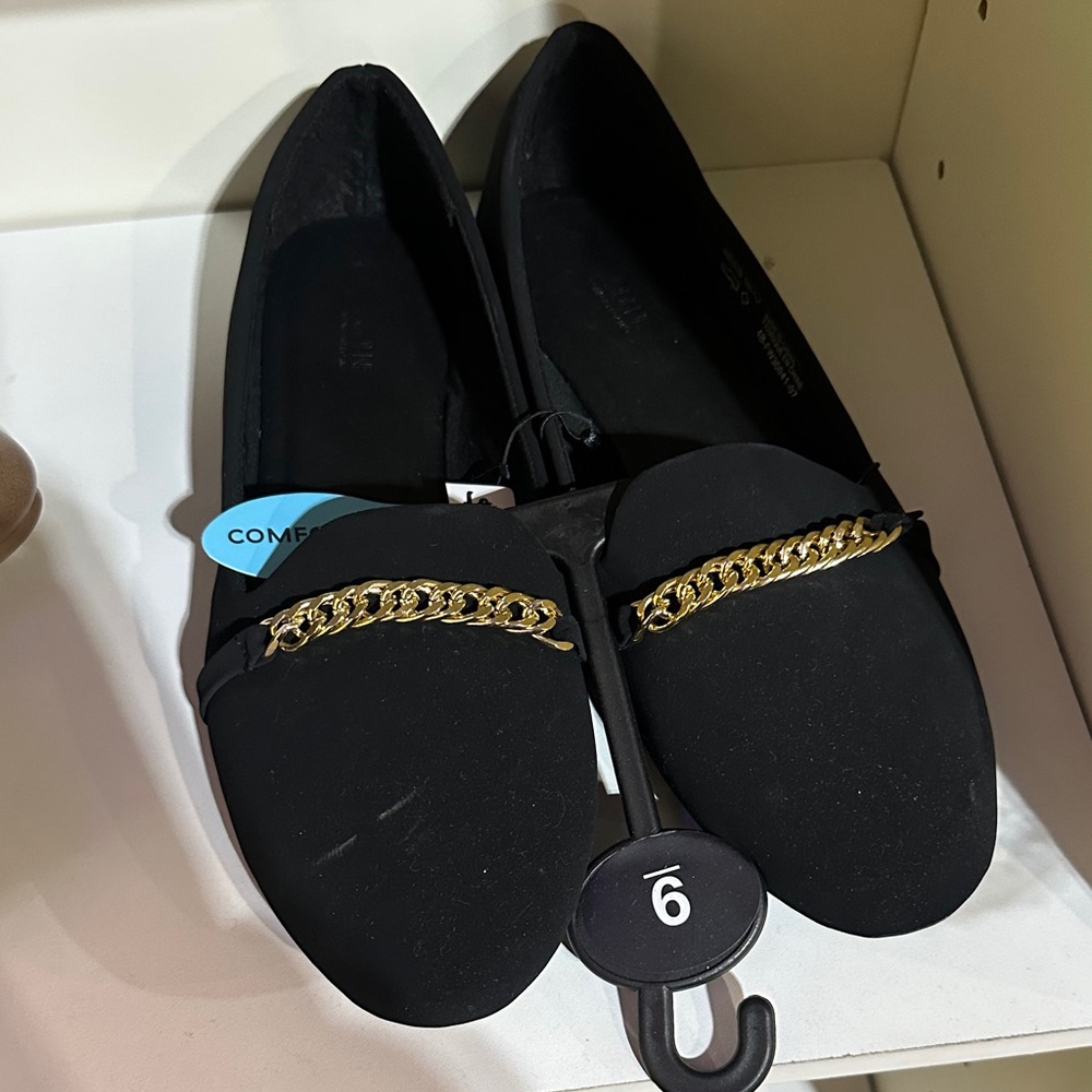 Black Chain Loafers